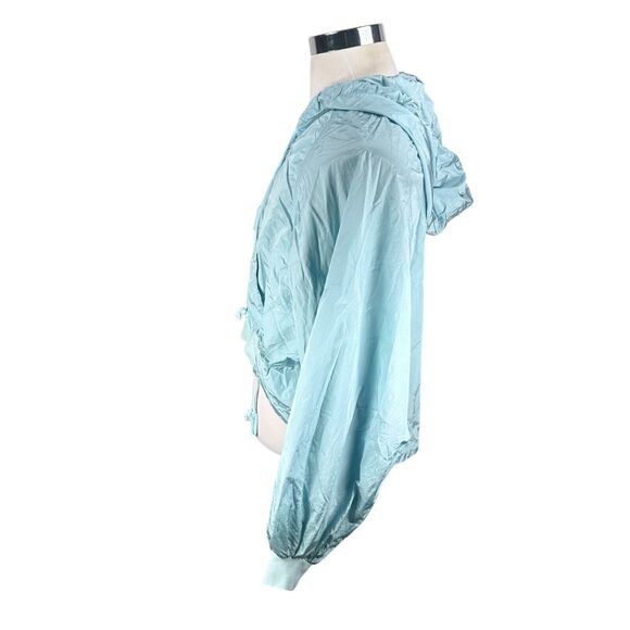 Free People FP Movement On The Rise Windbreaker Crop Jacket Women’s Small Blue - Picture 3 of 9